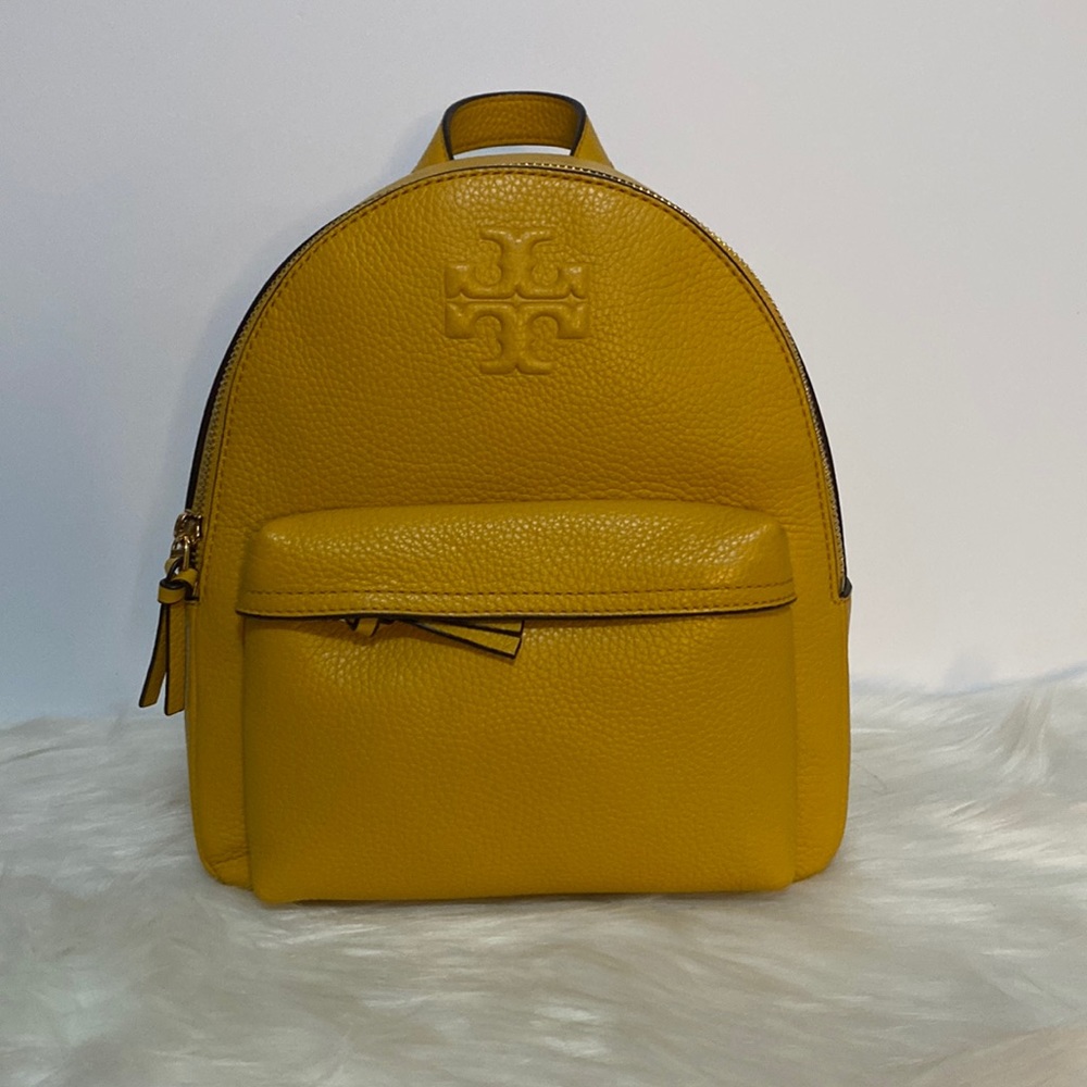 Tory Burch Yellow Mini Backpack - Picture 1 of 9